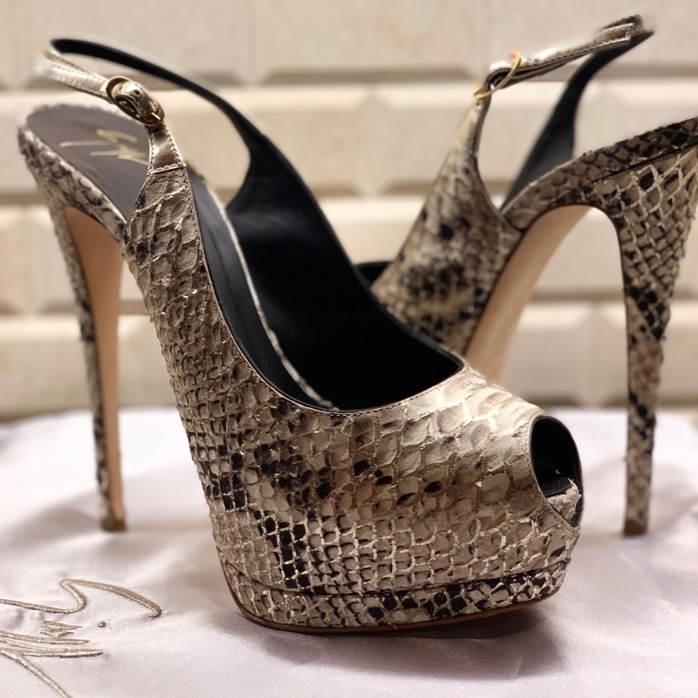 Giuseppe Zanotti Pumps- Python snake skin size 8